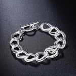 Beautiful Double Twist Chain Bracelet - 925 Sterling SilverBracelet