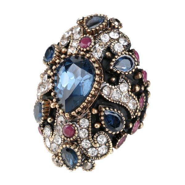 Unique Cross Vintage Ruby/Sapphire RingRing7Sapphire