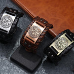 Punk Braided Rope Leather Cuff BraceletBracelet