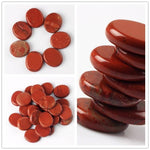 Assorted 7 pieces/lot Palm Stone Jade Crystal Reiki Healing Chakra With Free PouchRaw Stone