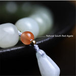 Natural Multi-treasure Gradient Hetian Jade Bead BraceletBracelet