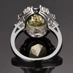 Sparkling Citrine Zircon Ring - 925 Sterling SilverRing