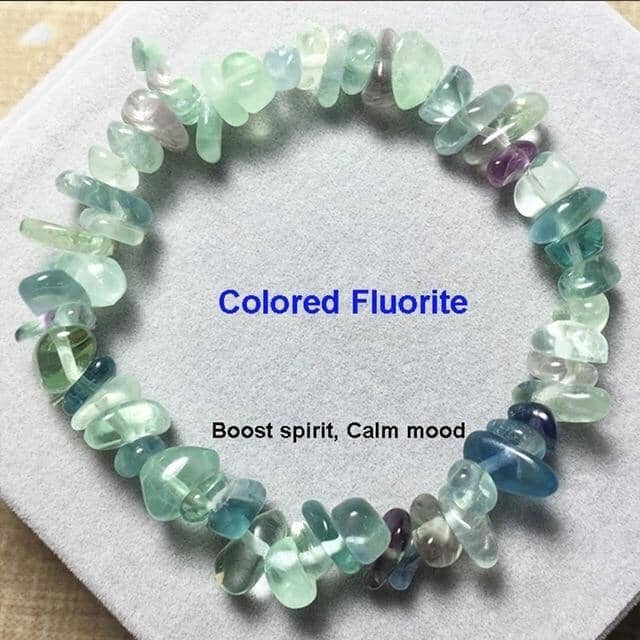 Natural Crystals Bead BraceletsBraceletColored Fluorite