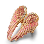 2019 Stylish Gold Angel Wings RingRing8