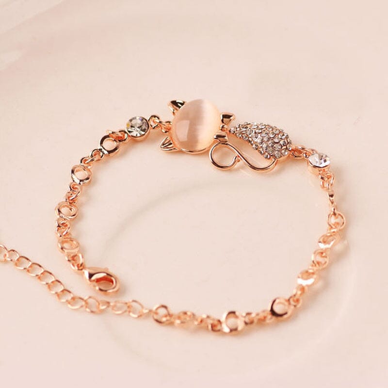 Rose Gold Cute Cat BraceletBracelet