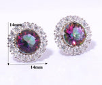 Mystic Topaz Silver EarringsEarrings