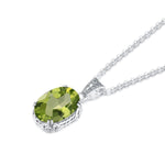 Peridot 925 Sterling Silver NecklaceNecklace