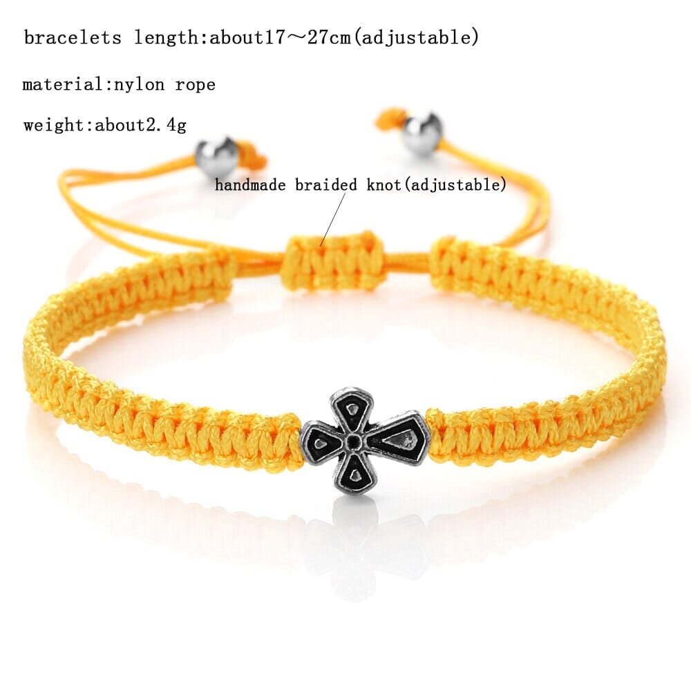 WWJD Cross Adjustable Handmade Knots BraceletBracelet