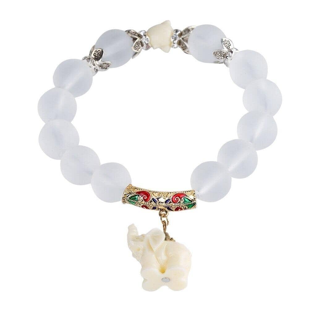 Buddhist Crystal Elephant BraceletsNecklace