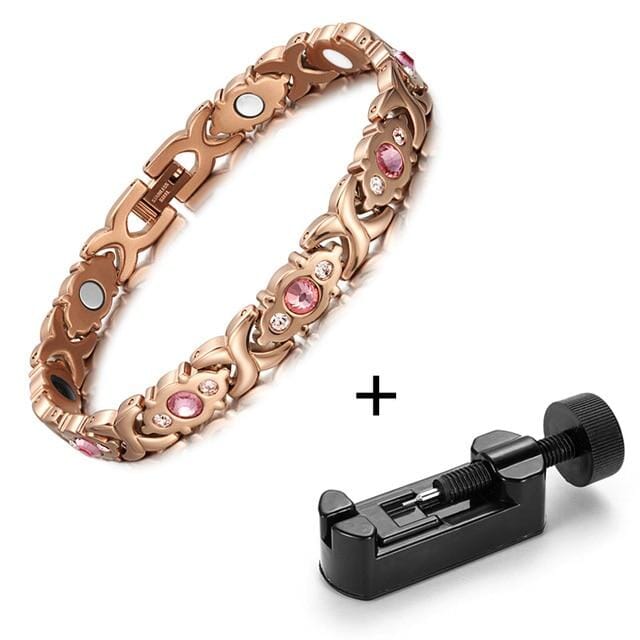Woman Magnetic Bracelet Stainless SteelBraceletGold Bracelet with tool
