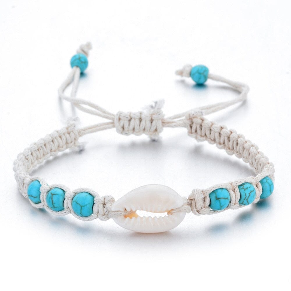 Natural Stone Hand-woven Shell BraceletBraceletPS358