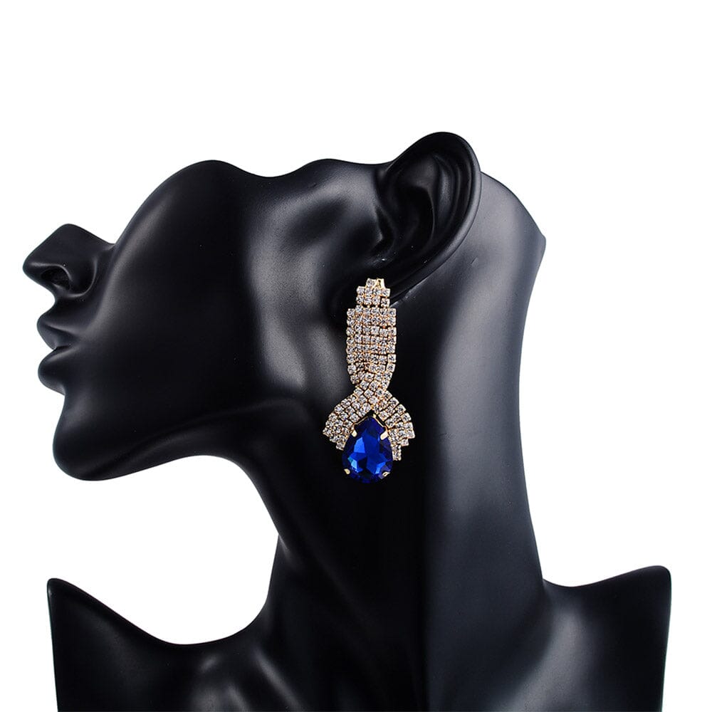 Cute Round Pendientes Stone Crystal Dangle EarringsEarrings