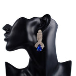 Cute Round Pendientes Stone Crystal Dangle EarringsEarrings