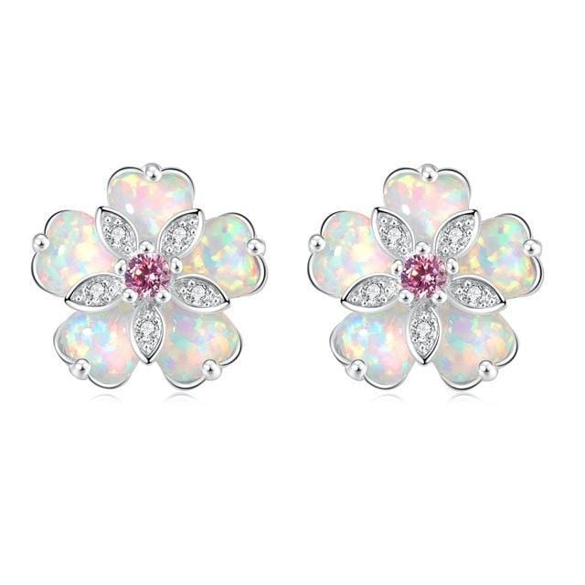 Cherry Blossom Opal Stud EarringsEarrings