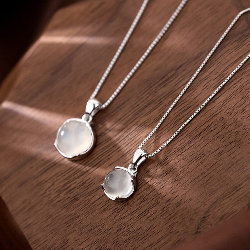 Choker Clavicle Moonstone Pendant NecklaceChoker