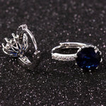 Luxury Flower Charm Assorted Crystals Ear Stud EarringsEarrings