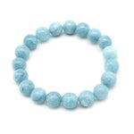 Natural Aquamarine Stone Beaded BraceletBracelet4mm