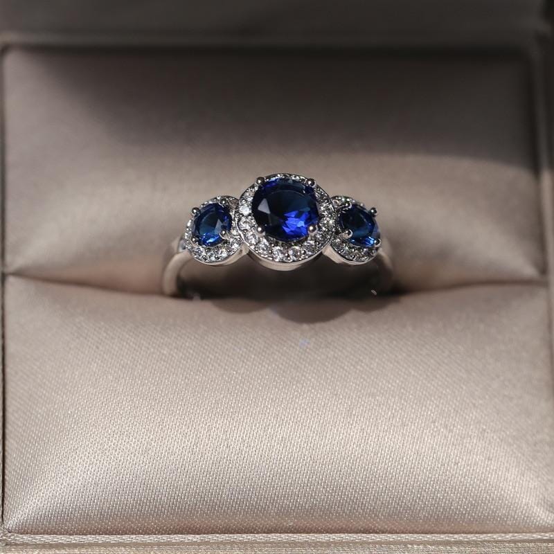 Magnificent Triad Sapphire RingRing