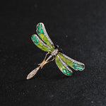 Vintage Dragonfly Gemstone PinPendant