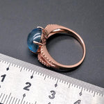 Natural Gemstone Sky Blue Topaz RingRing