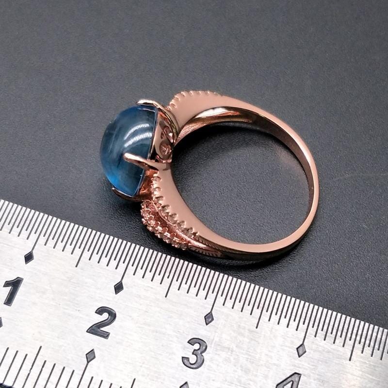 Natural Gemstone Sky Blue Topaz RingRing
