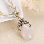 Retro Ethnic Style Alloy Rhinestone Link Chain Choker Bib Stress Reliever NecklaceNecklaceWhite