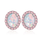 Pink Fire Opal Stud EarringsEarrings