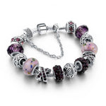Ribbon Luxury Charm BraceletsBraceletPurple