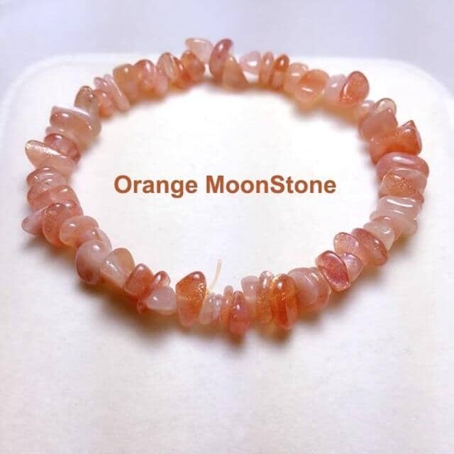 Natural Crystals Bead BraceletsBraceletOrange MoonStone