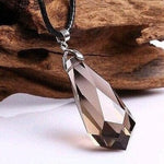 Natural Smoky Quartz Pendant Pendulum Crystal Healing NecklacePendulum