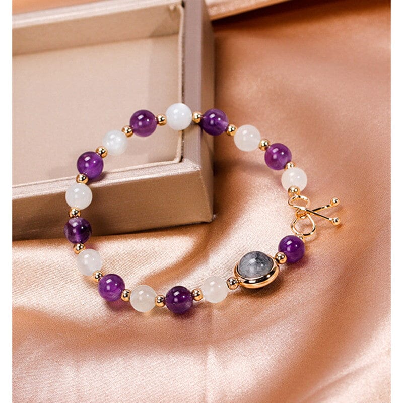 White Moonlight Amethyst BraceletBracelet