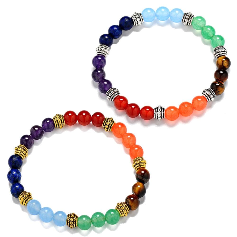 7 Chakra Natural Stone Crystal BraceletBracelet