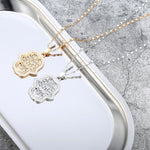 Gold Crystal Hamsa NecklaceNecklace