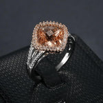 Morganite Oval Rose Gold RingRing