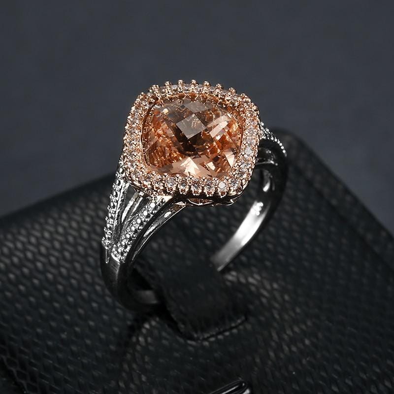 Morganite Oval Rose Gold RingRing