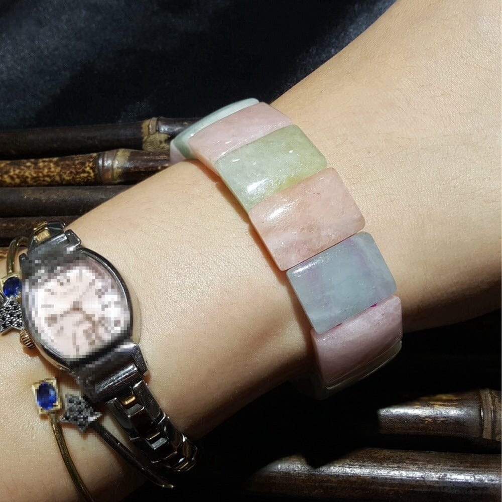 Natural Morganite Beryl Gemstone BraceletBracelet