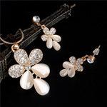 Luxury Austrian Crystal Opal Jewelry SetJewelry SetF401