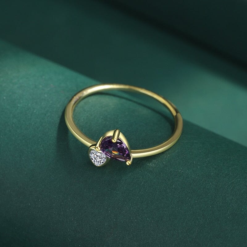Purple Love Amethyst Heart RingRing