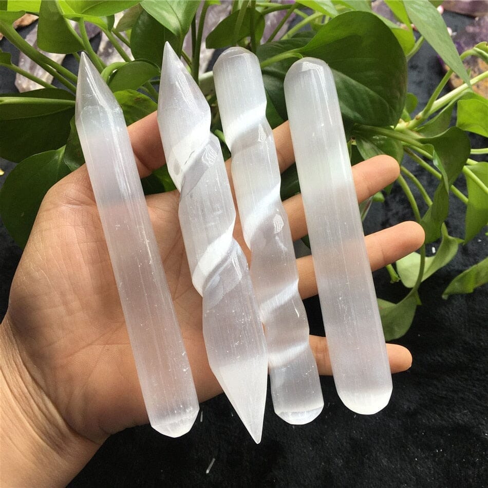 Natural Selenite Acupoint Massage WandWand