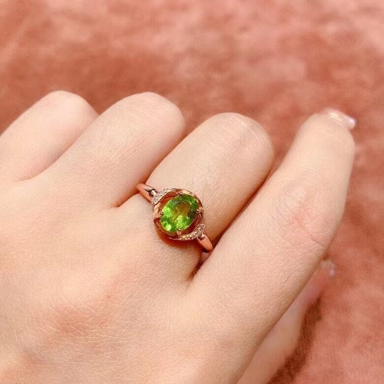 Cute Fashion Peridot Ring - 925 Sterling SilverRing