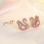 Swan Crystal Stone Stud EarringsEarrings