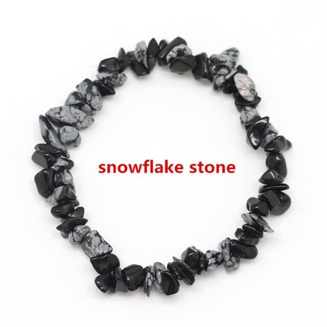 Natural Crystals Bead BraceletsBraceletSnowFlake Stone