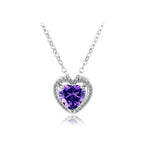 Swarovski Heart Shape Amethyst PendantPendant