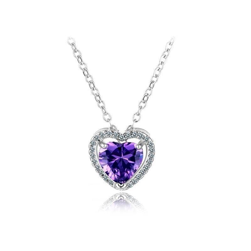 Swarovski Heart Shape Amethyst PendantPendant