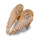 2019 Stylish Gold Angel Wings RingRing2