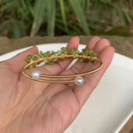 Natural Olivine Crystal Peridot Gem BraceletBracelet