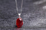 Ruby Ring & Necklace Set - 925 Solid SilverJewelry Set