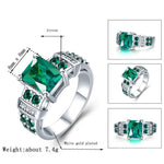 Deep Green Tourmaline Silver Plated RingRing