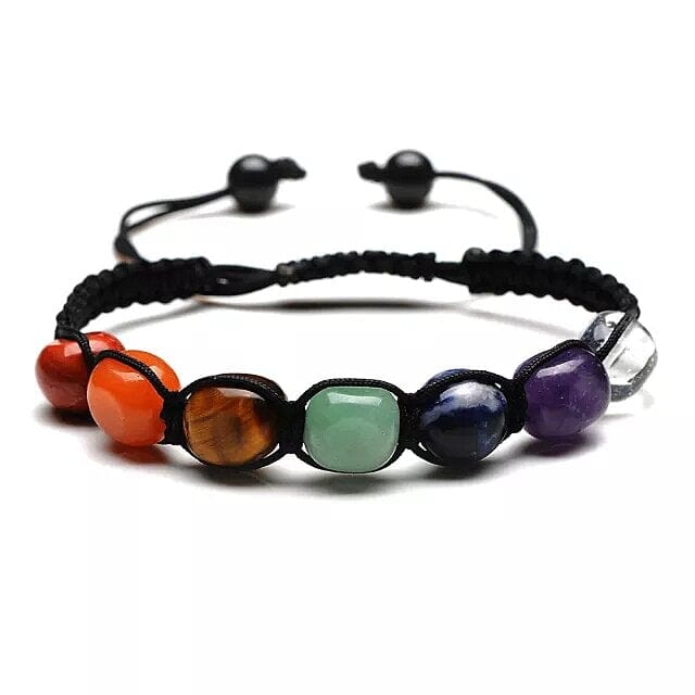 7 Chakras Reiki Natural Stone Braided BraceletBracelet