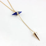 Stylish Barite Bemstone NecklaceNecklaceLapis Lazuli